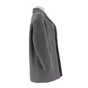 Alpaca Silk Wool Mid-Length Coat