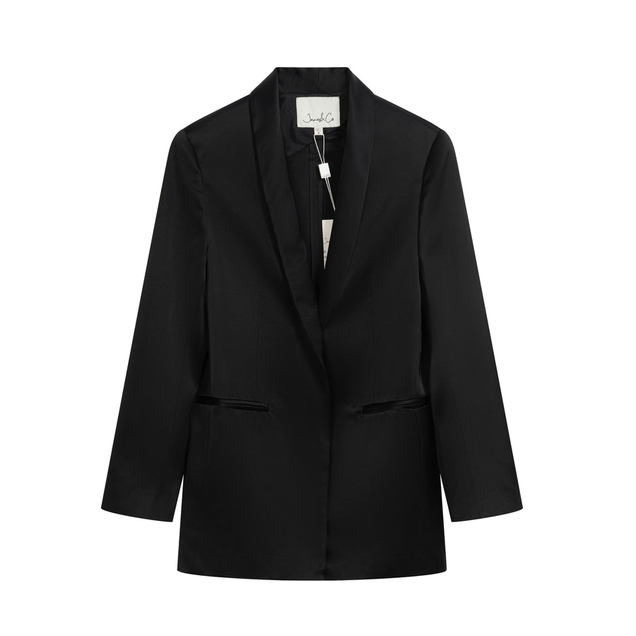 Premium Acetate Double-Sided Satin Suit Jacket