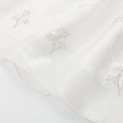 Flower Embroidered A-Line Half Skirt