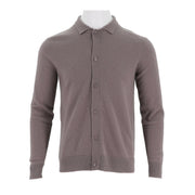 Mens Cashmere Collared Button-Up Cardigan