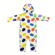 Baby Hooded Plush-Lined Long-Sleeve Jumpsuit