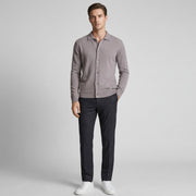 Mens Cashmere Collared Button-Up Cardigan