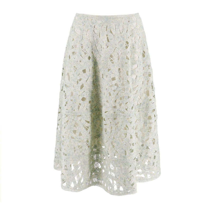 Coiling Openwork A-Line Skirt