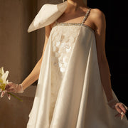 Moonlight Mini Satin Wedding Dress