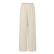 Lightweight Jacquard Elastic Waisted Pants