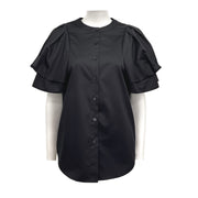 Round Neck Puffy Sleeve Top