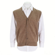 Mens Cashmere V-Neck Sweater Vest