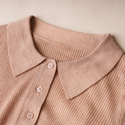 Women'S Reverse Collar Half Open Chest Long Sleeved Shirt