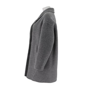 Alpaca Silk Wool Mid-Length Coat