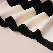 Round-Neck Striped Sleeveless Dress