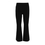 Fitted Flare Wide-Leg Trousers