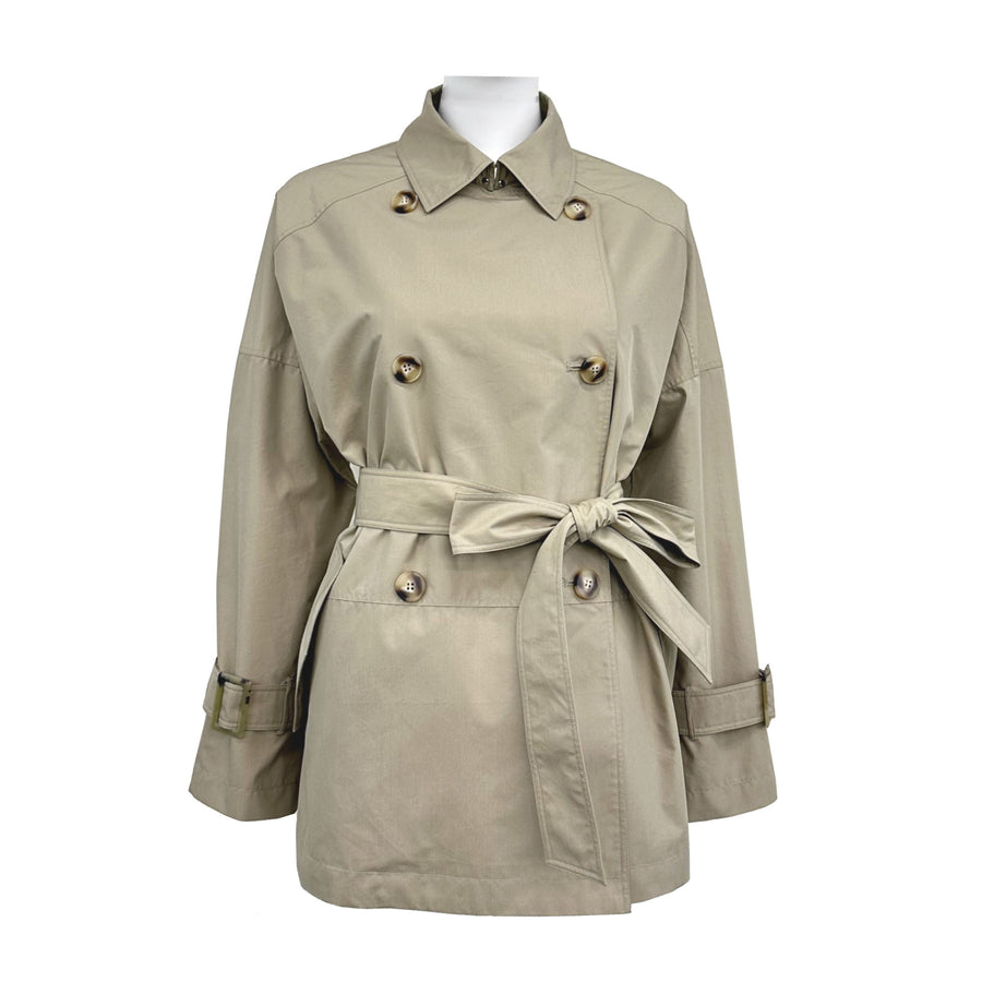 Short Double Breasted Windbreaker