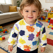 Round-Neck Long-Sleeve Fitted Top