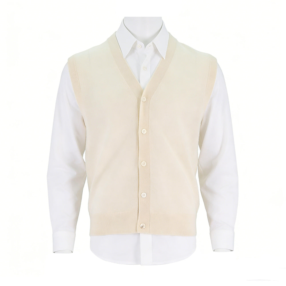 Mens Cashmere V-Neck Sweater Vest