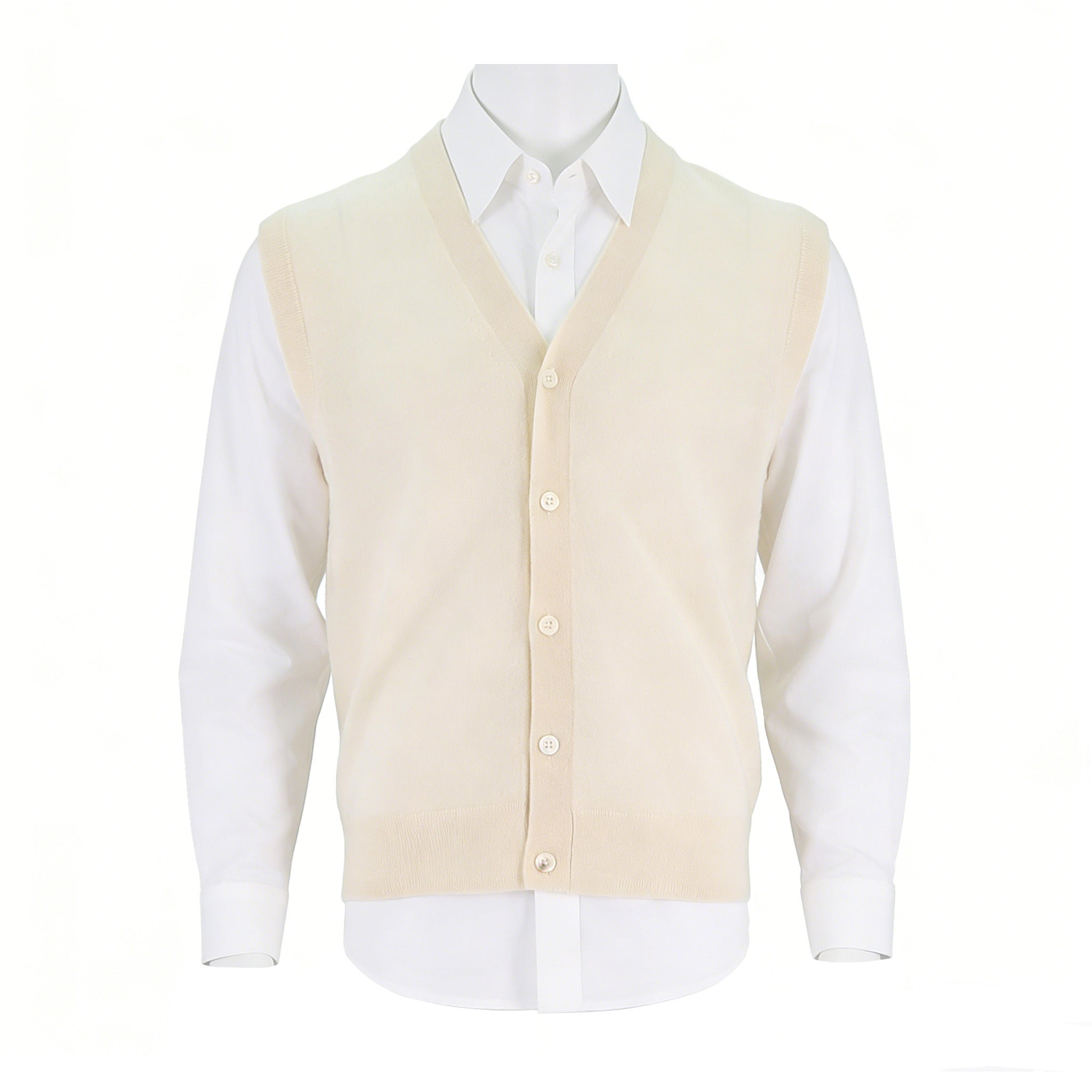 Mens Cashmere V-Neck Sweater Vest