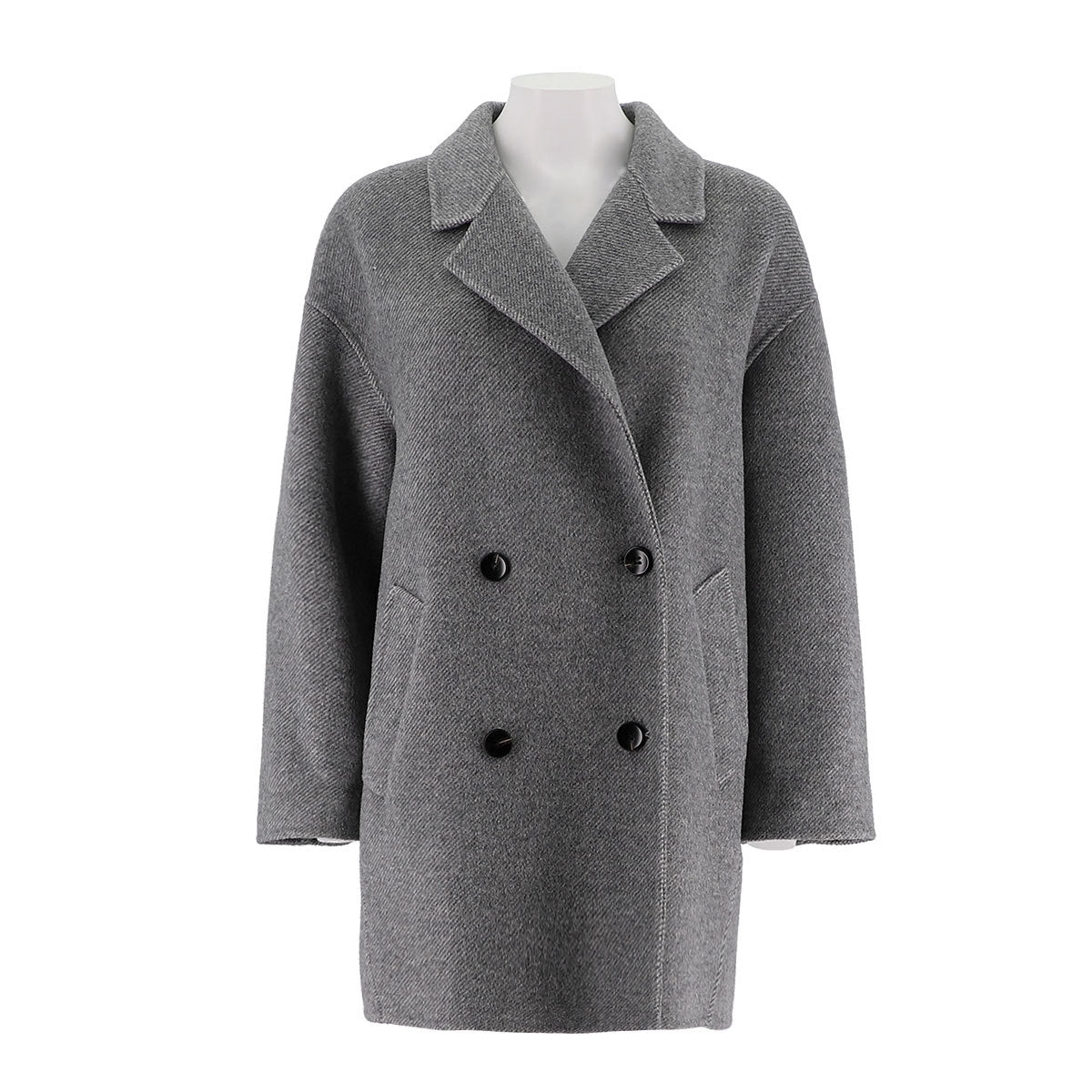 Alpaca Silk Wool Mid-Length Coat