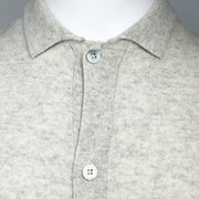 Mens Cashmere Collared Button-Up Cardigan