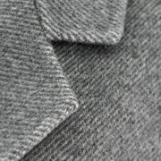Alpaca Silk Wool Mid-Length Coat