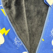 Baby Hooded Plush-Lined Long-Sleeve Jumpsuit