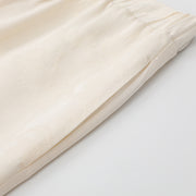Lightweight Jacquard Elastic Waisted Pants
