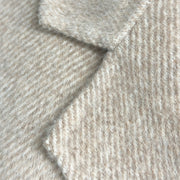 Alpaca Silk Wool Dropped Shoulder Mid-Length Coat